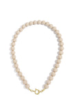 Beaded necklace with front closure - 12mm