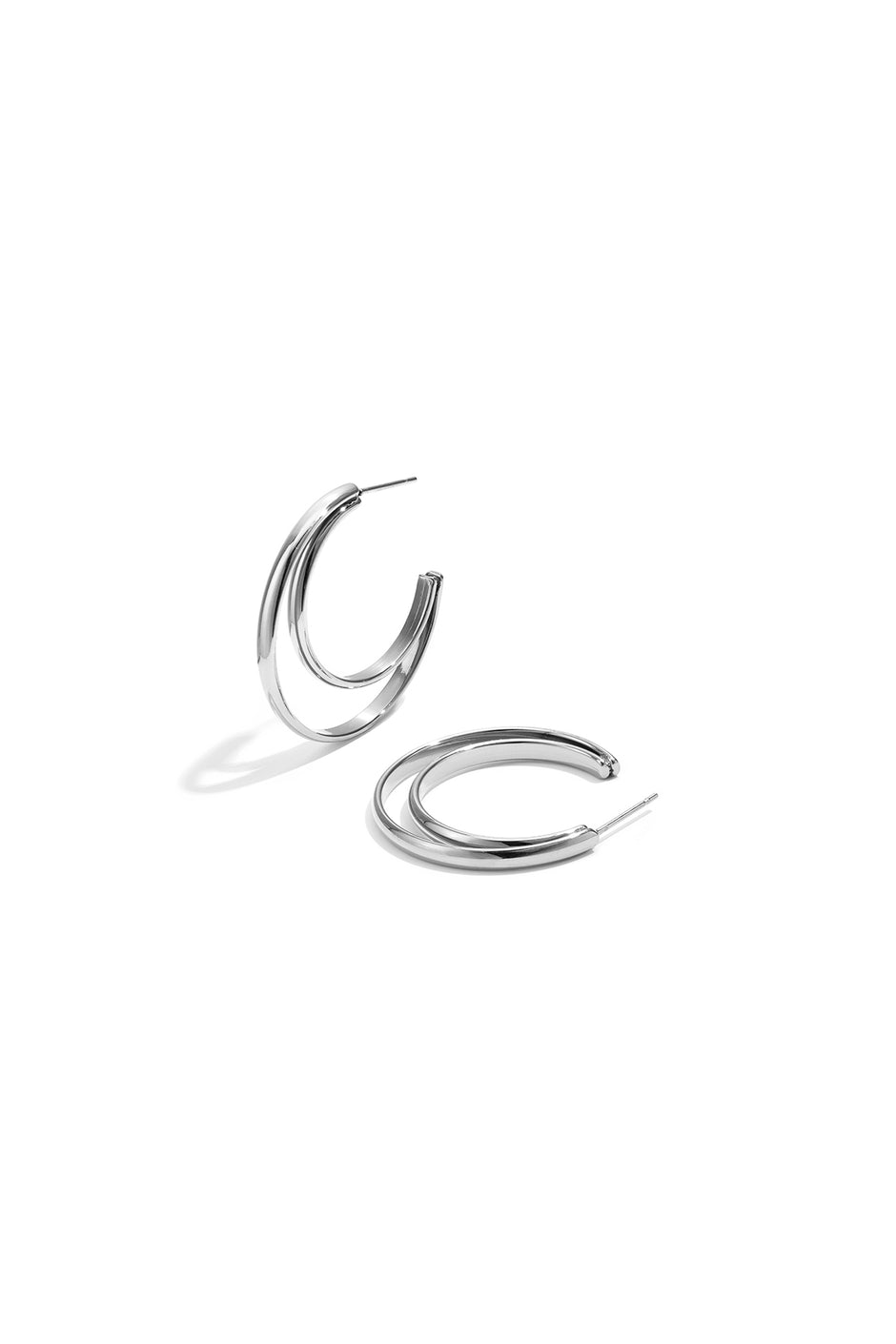 Stainless Steel Hoop Earrings Circle Simple Daily Simple Series Women's jewelry
