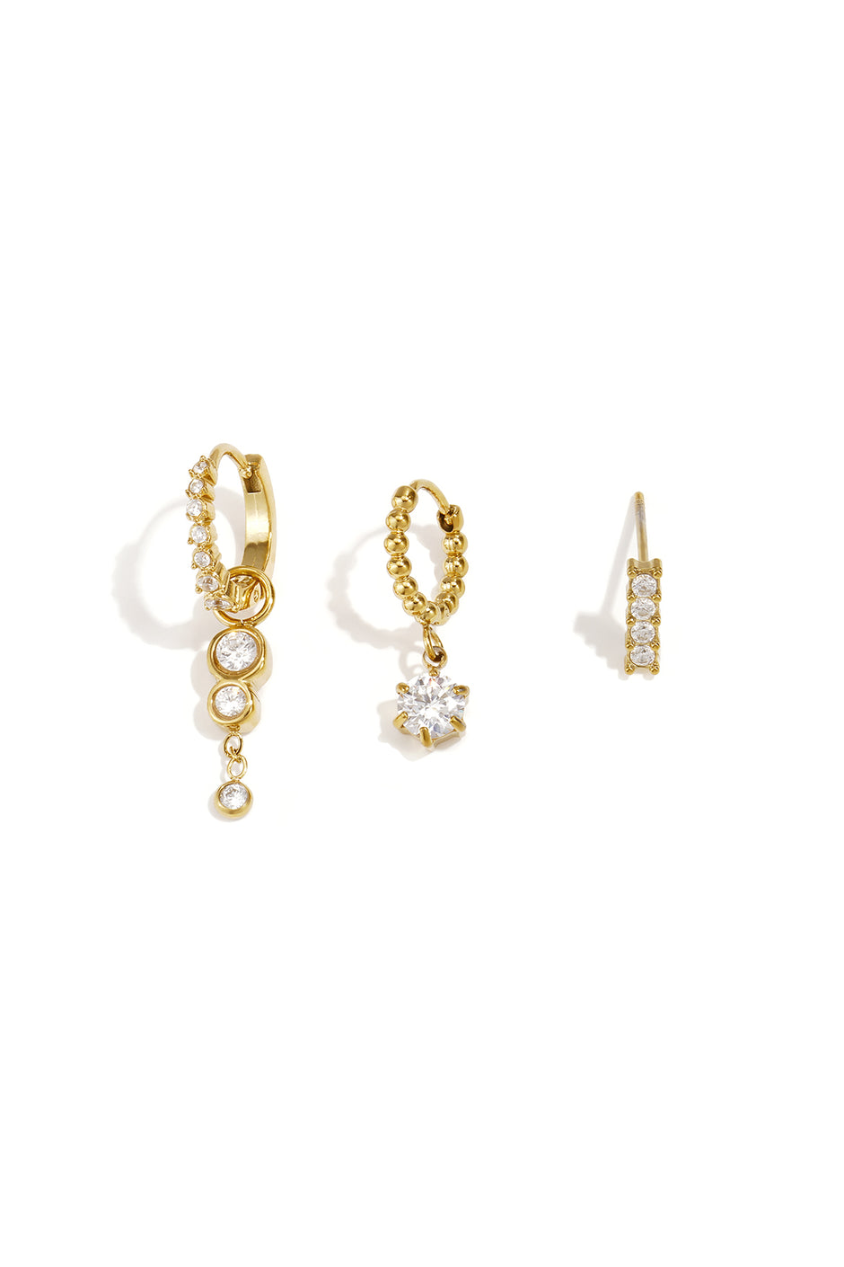 Stainless Steel Earring Sets Circle Simple Daily Simple Series Women's jewelry
