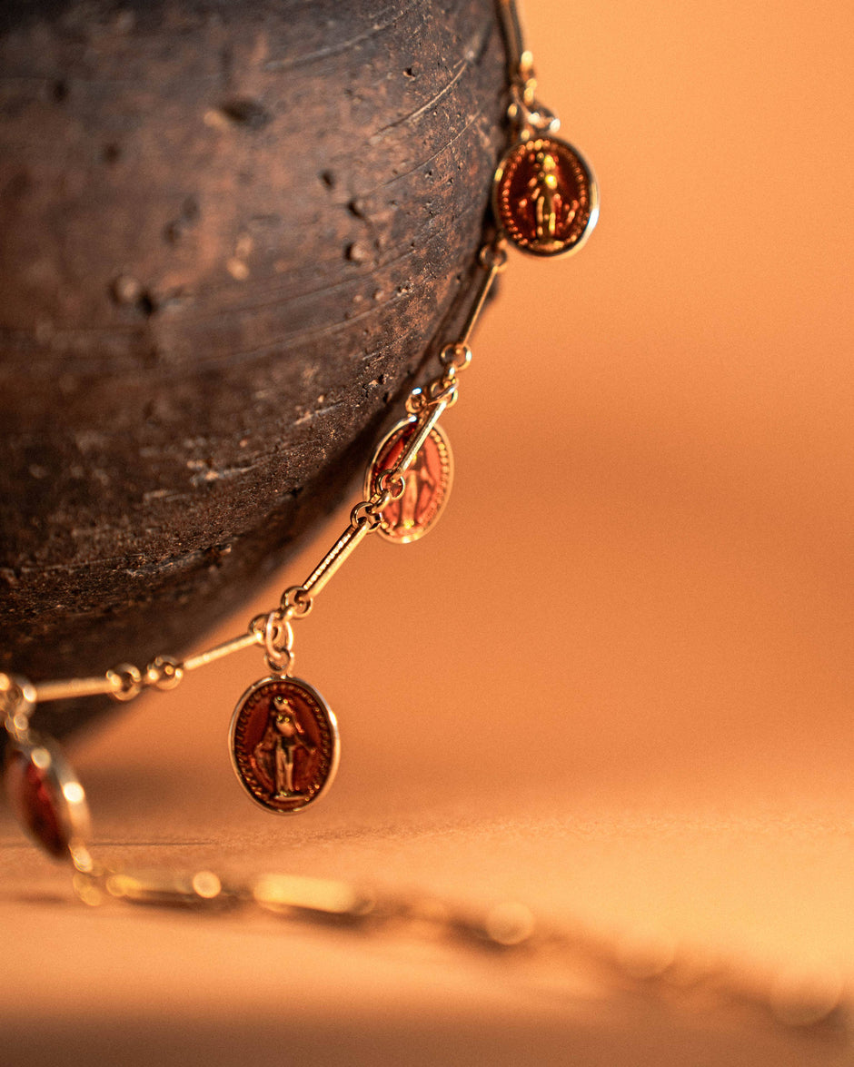 Rosary and Cross Necklace – Mystical Elegance in a Unique Design