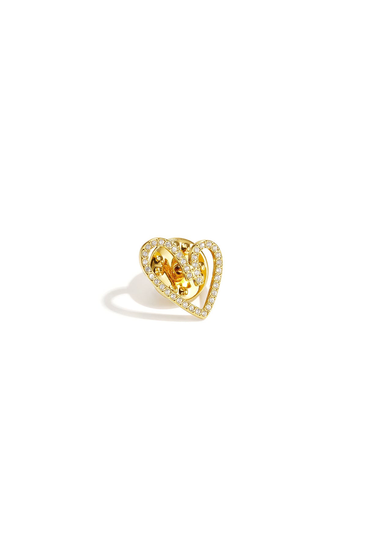 Brooches Heart Simple Stainless Steel Daily Accessories