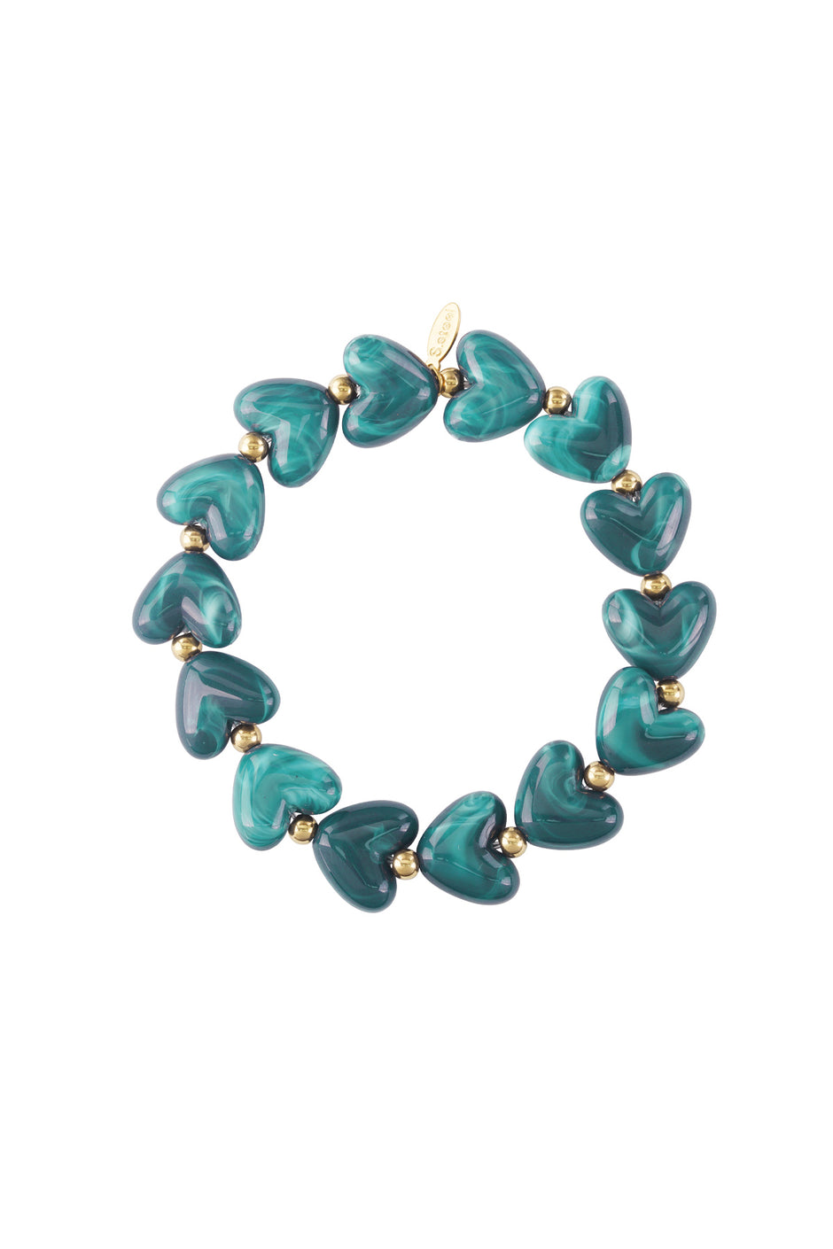 Colour Pop Heart Bead Bracelet colourful beads