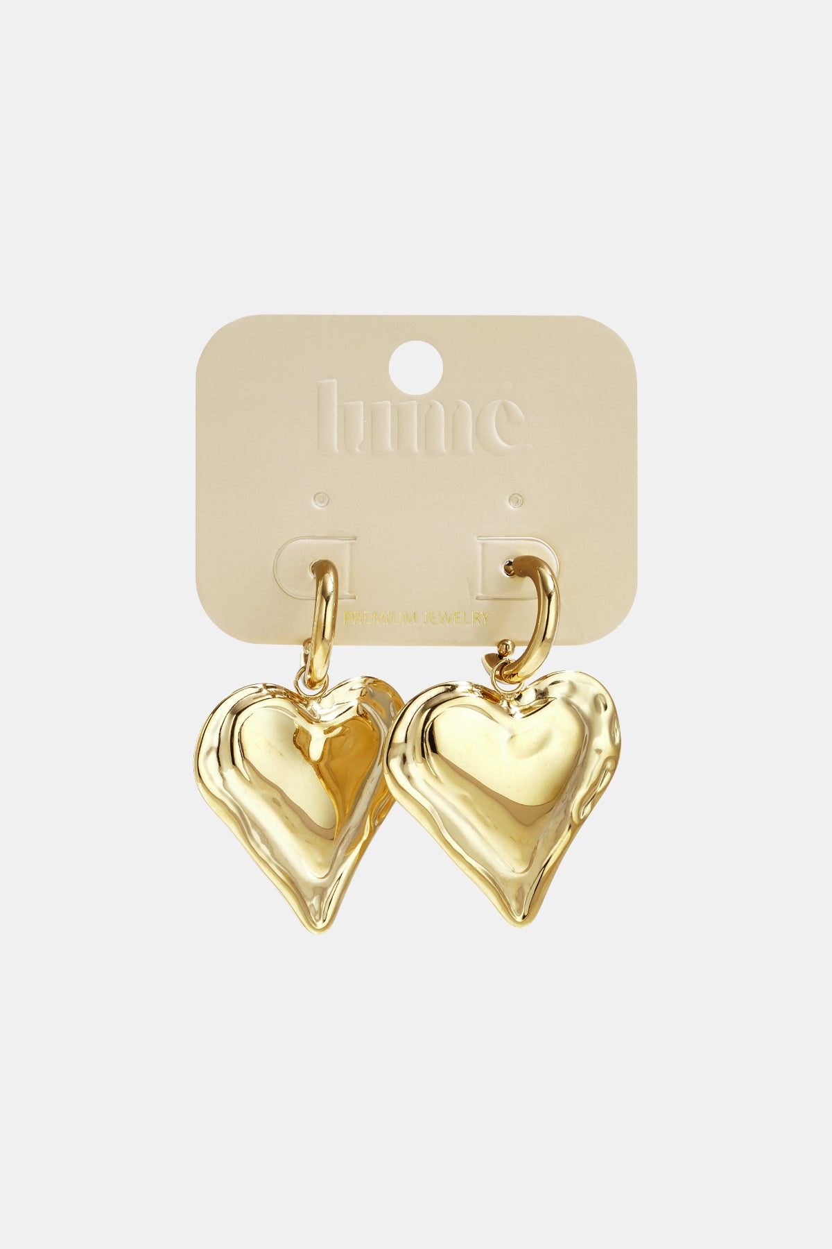 Bold Heart Drop Earrings statement jewellery