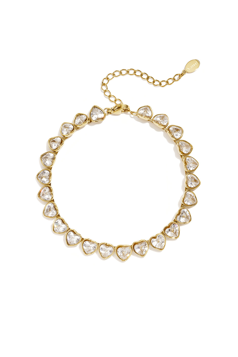 Stainless Steel Chain Bracelets Heart Simple Daily Simple Series Women's jewelry