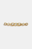 Golden Droplet Crystal Brooch in gold-tone stainless steel