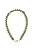 Beaded necklace with front closure - 12mm