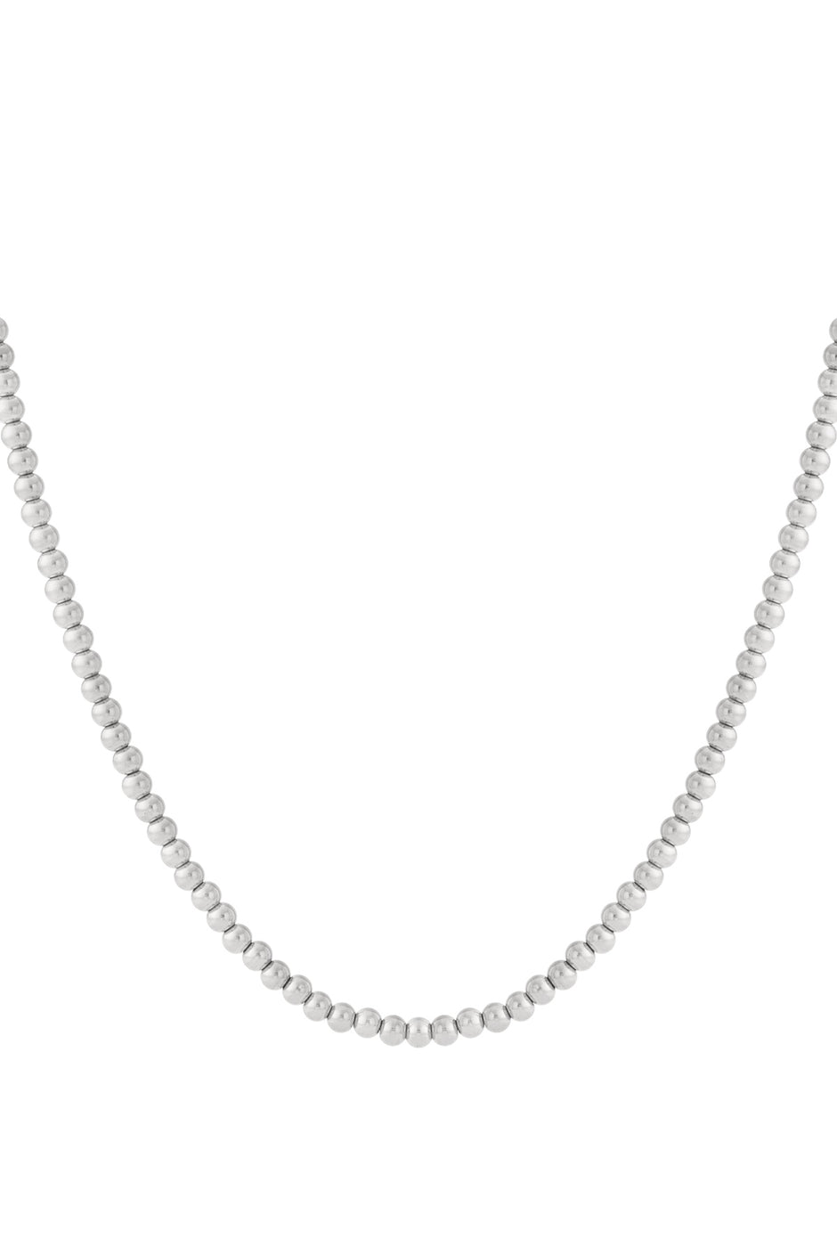 Solid bead necklace-6mm