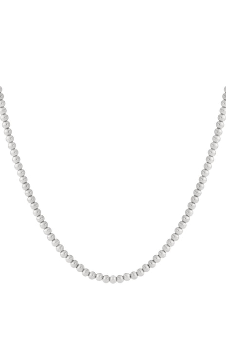 Solid bead necklace-6mm