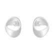 Sterling Silver Earrings with Natural Pearls