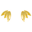 Sterling Silver Wing-Inspired Earrings with Gold Plating