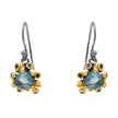 Sterling Silver Drop Earrings with Swiss and London Blue Topaz
