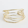 Simple Twig Sculptural Bronze Cuff Bracelet