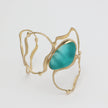 Oceantear Sculptural Wave Bronze Cuff
