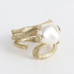 Sec Bronze Ring with Natural Pearl