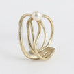 Lumina Bronze Ring with Natural Pearl