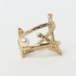 Connect Pearly Bronze Ring with Natural Pearl