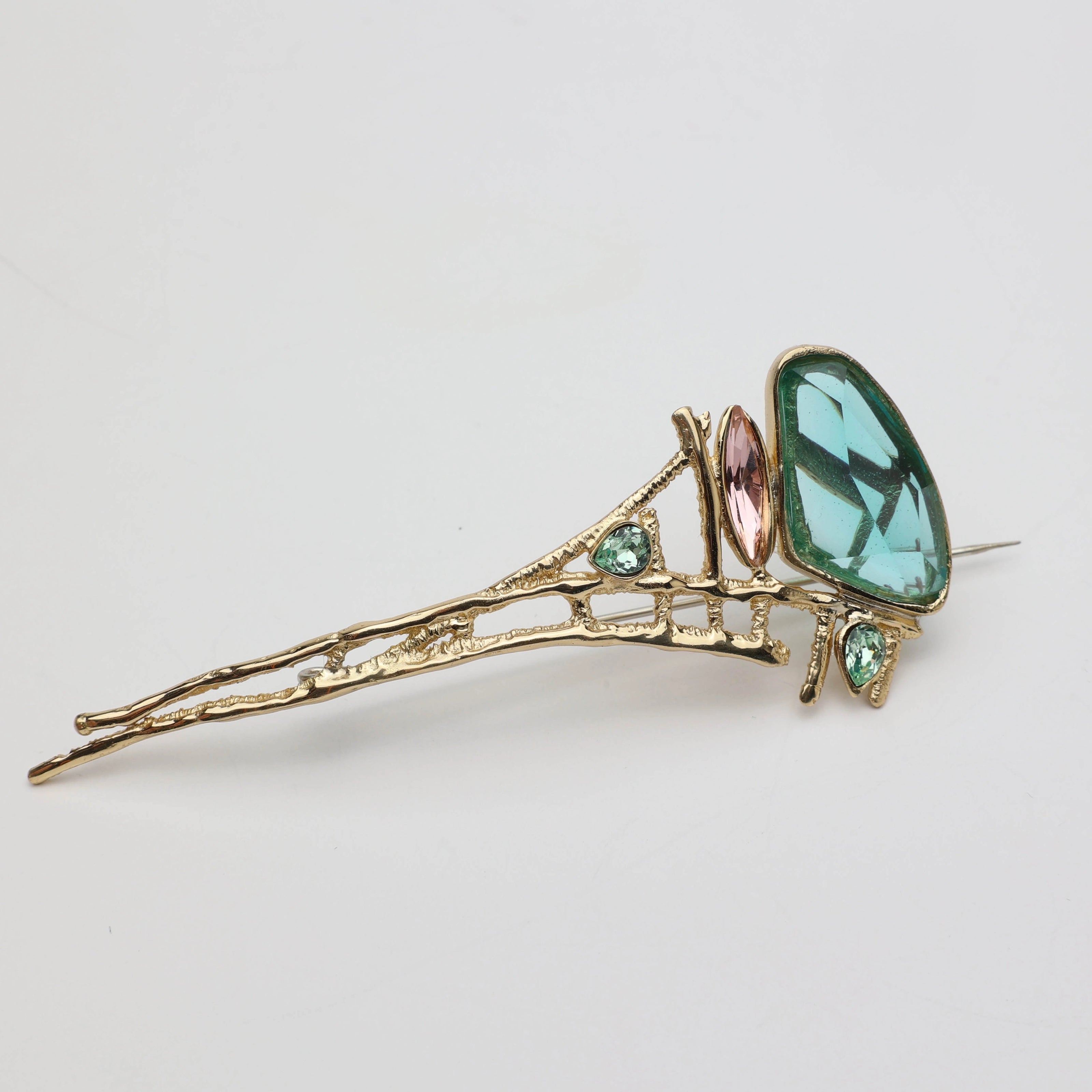 Showstopper Light Sculptural Bronze Pin