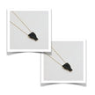 Bronze Face Pendant Necklace with Resin