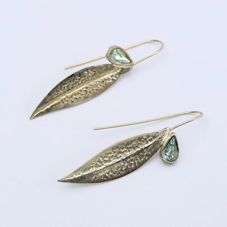 Leaf Drop Sculptural Earrings