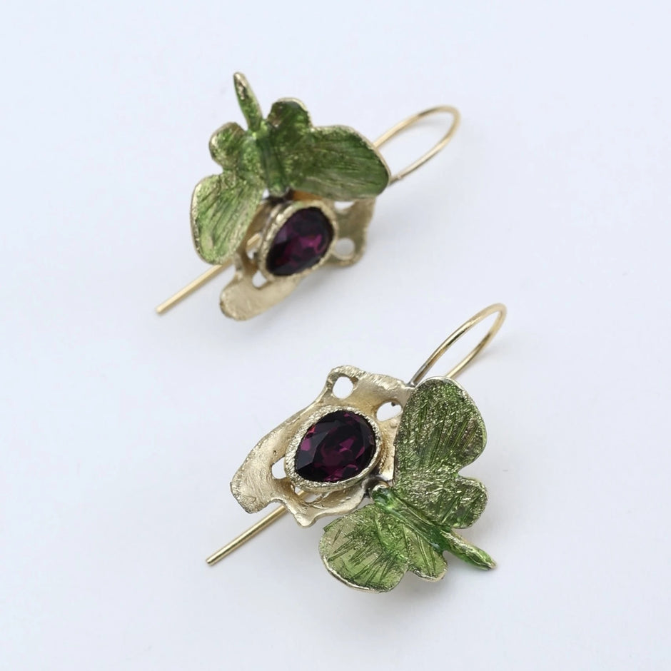 Sparkle Butterfly Crystal Earrings