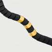 Black Onyx Necklace with Matte 24K Gold Elements