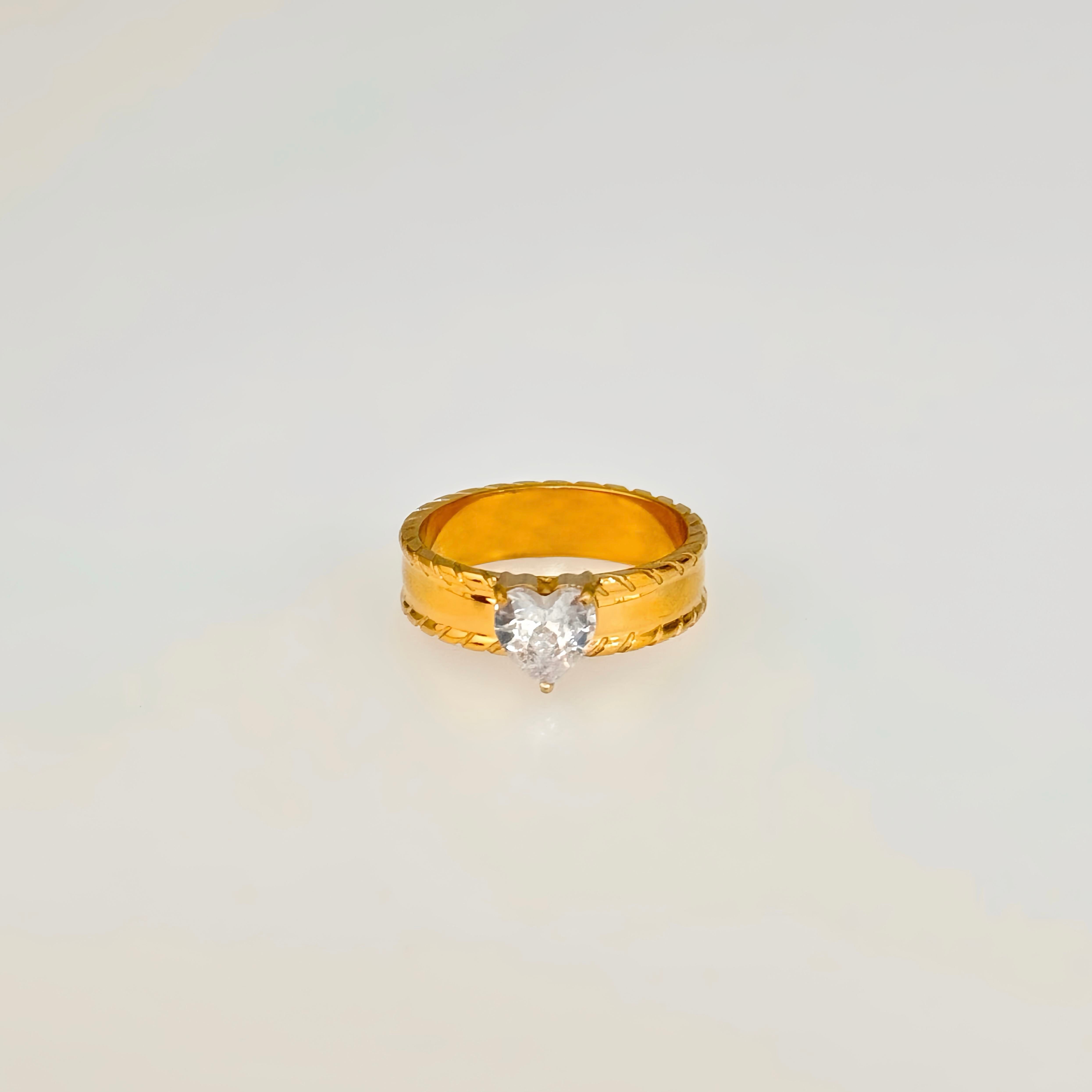 Golden Heart Ring