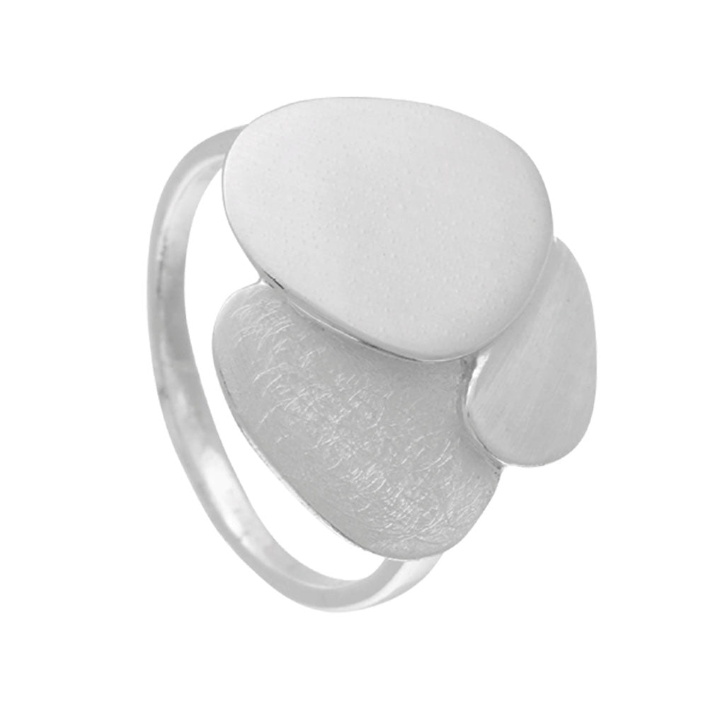 Silver Pebble Ring – Handmade 925 Sterling Silver