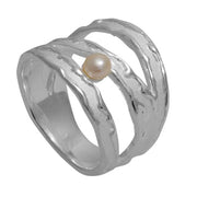 Handmade 925 Sterling Silver Ring with Pearl