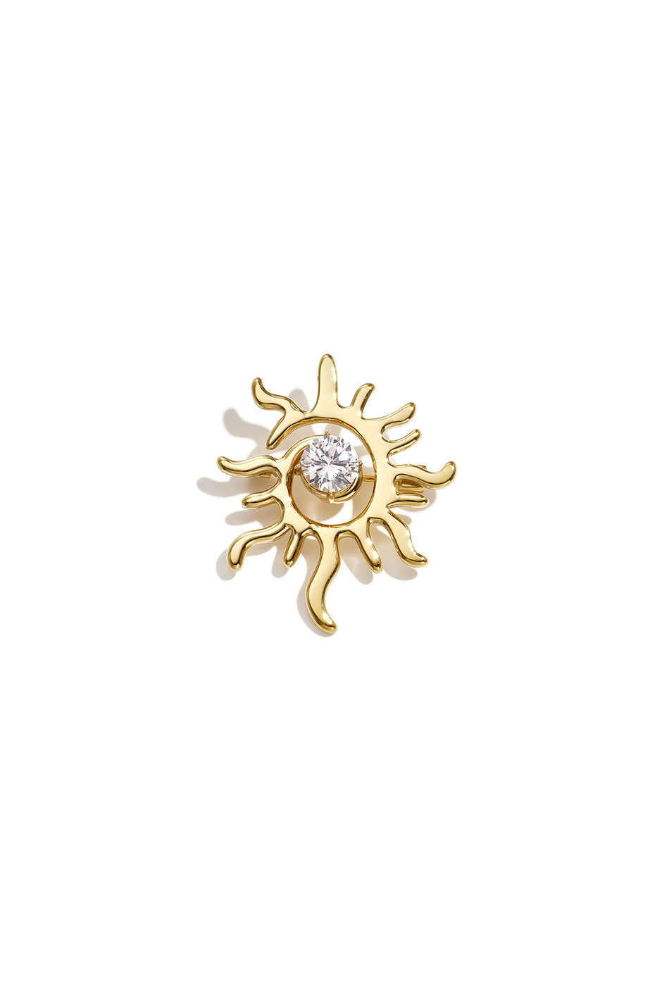 Brooches Sun Simple Stainless Steel Daily Accessories