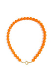 Beaded necklace with front closure - 12mm