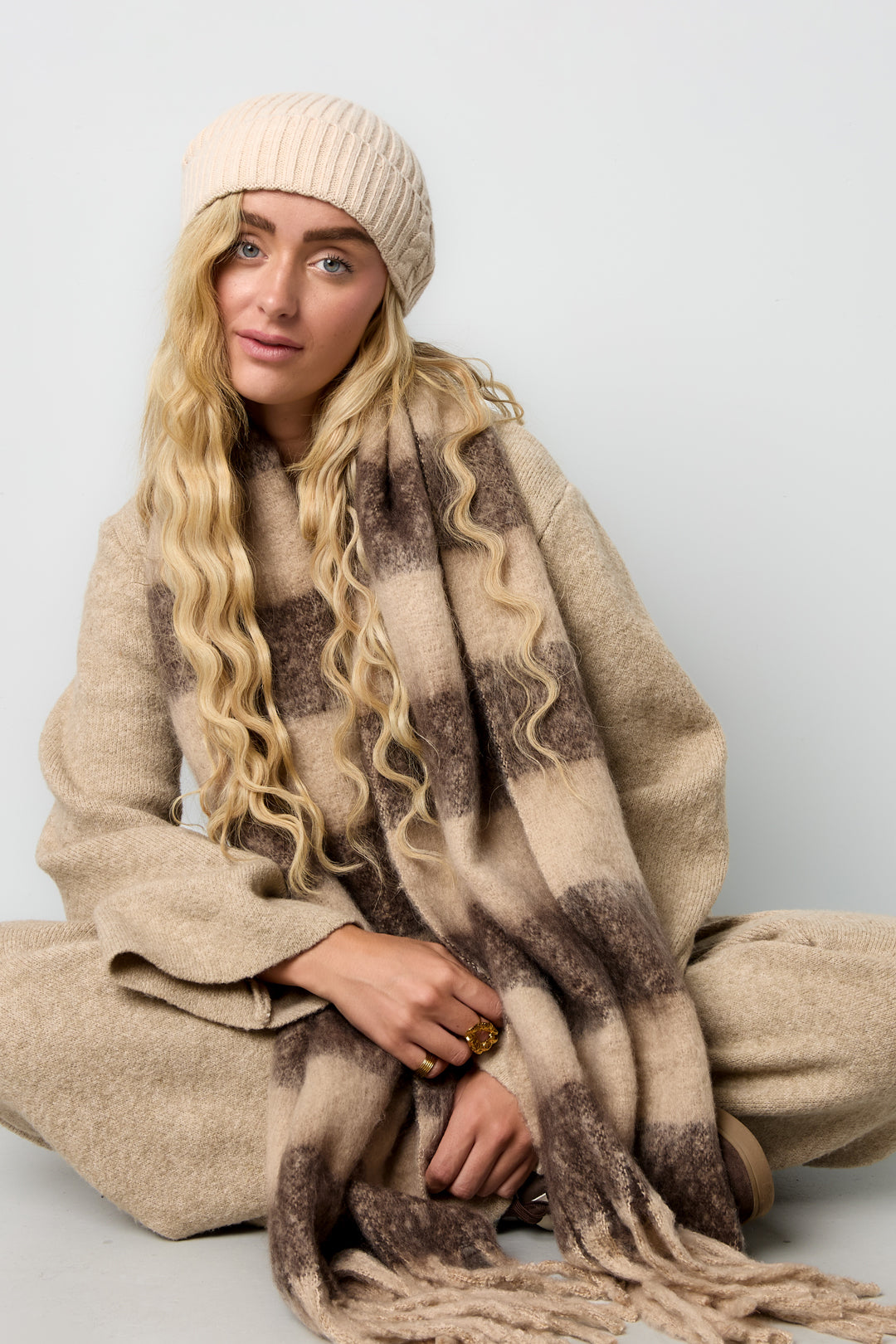 Winter scarves Stripe Casual Polyester Daily Accessories