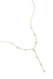 Y-line necklace with stones