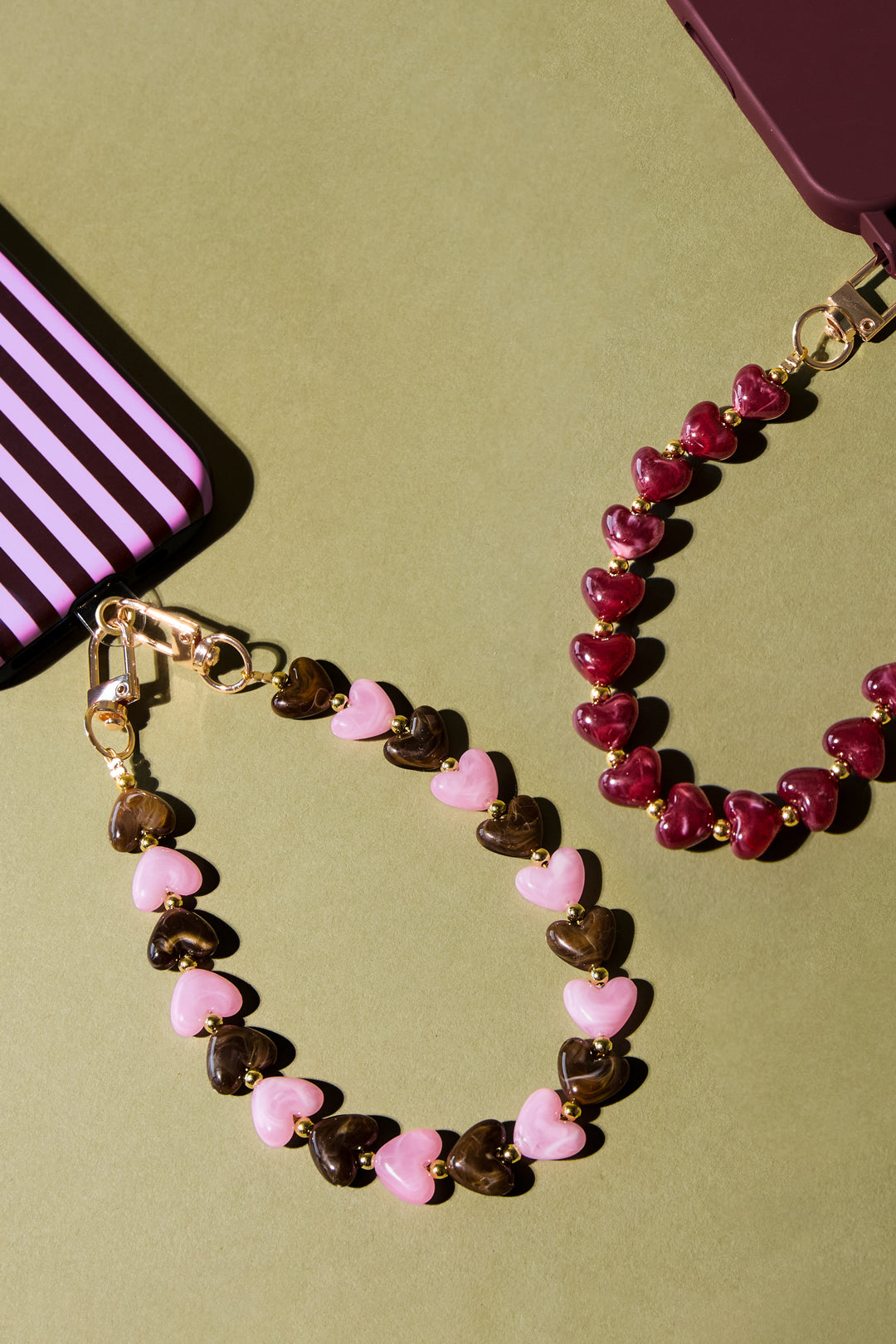 Phone Chain Heart Simple Acrylic Daily Accessories