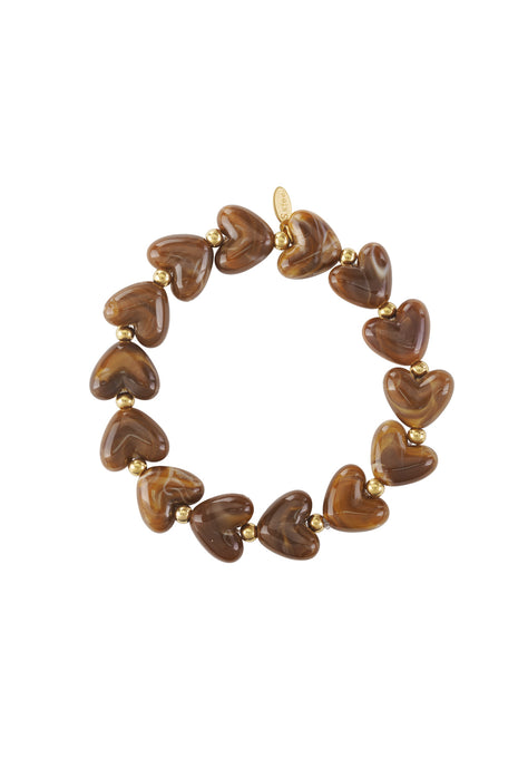 Colour Pop Heart Bead Bracelet ENOTIA EDIT