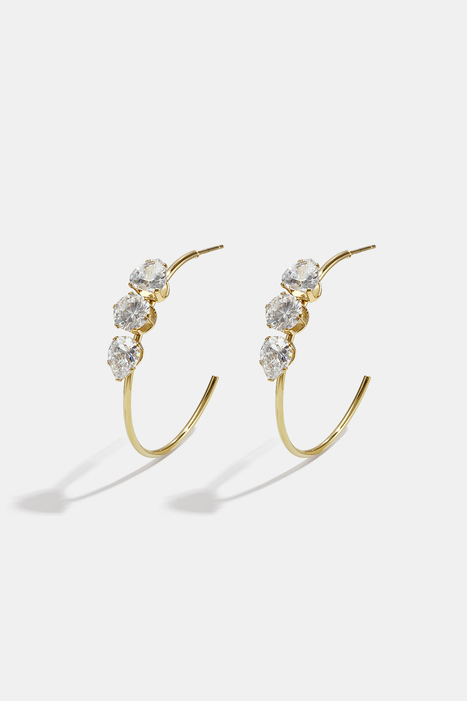 Stainless Steel Hoop Earrings Circle Simple Daily Simple Series Women's jewelry