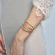 Simple Twig Sculptural Bronze Cuff Bracelet