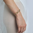 Bronze Open Cuff Bracelet with Freshwater Pearls