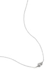 simple necklace with knotted charm