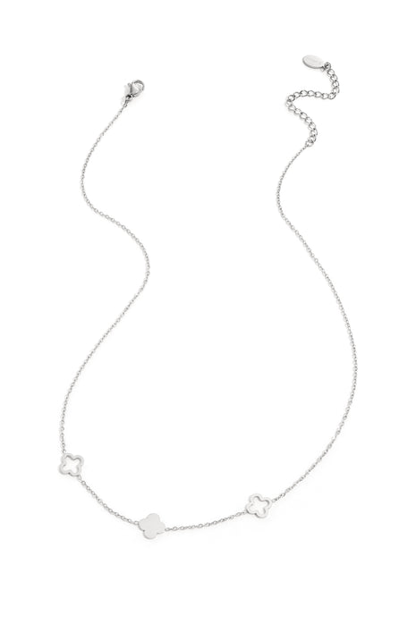 Necklace clovers  Gold Color Stainless Steel