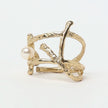Connect Pearly Bronze Ring with Natural Pearl