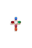 Brooches Cross Simple Stainless Steel Daily Accessories