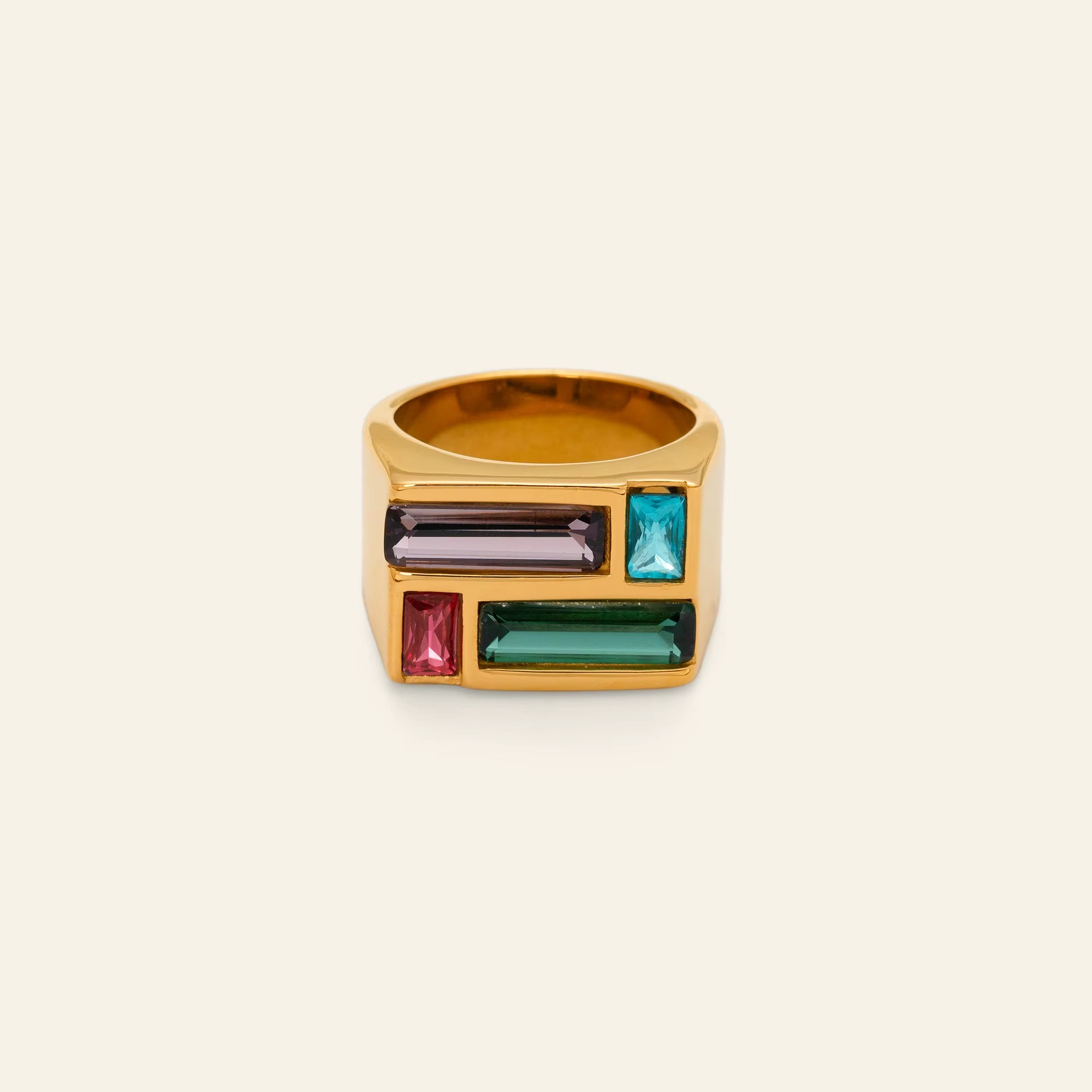 Multicolor Gem Ring