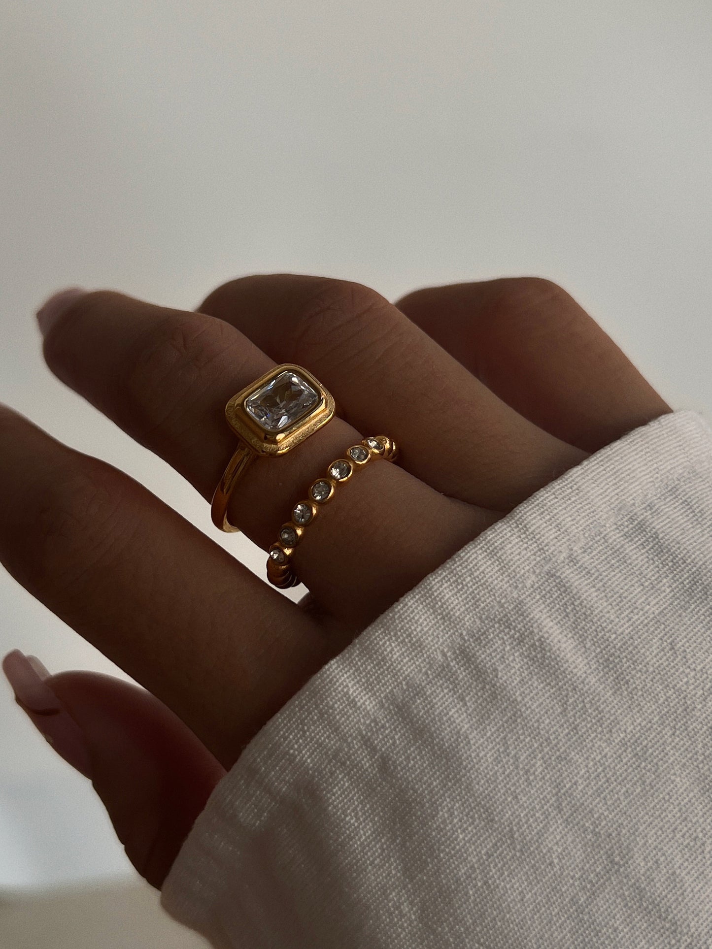 CelestialGlow White Zircon Ring