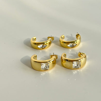 Marquise Stud Earrings