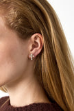 Stainless Steel Stud Earrings Cross Simple Daily Simple Series Women's jewelry