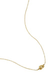 simple necklace with knotted charm