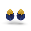 “Handmade gold-plated sterling silver lapis lazuli stud earrings – ENOTIA”