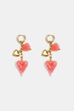 Heart Chain Drop Earrings by ENOTIA