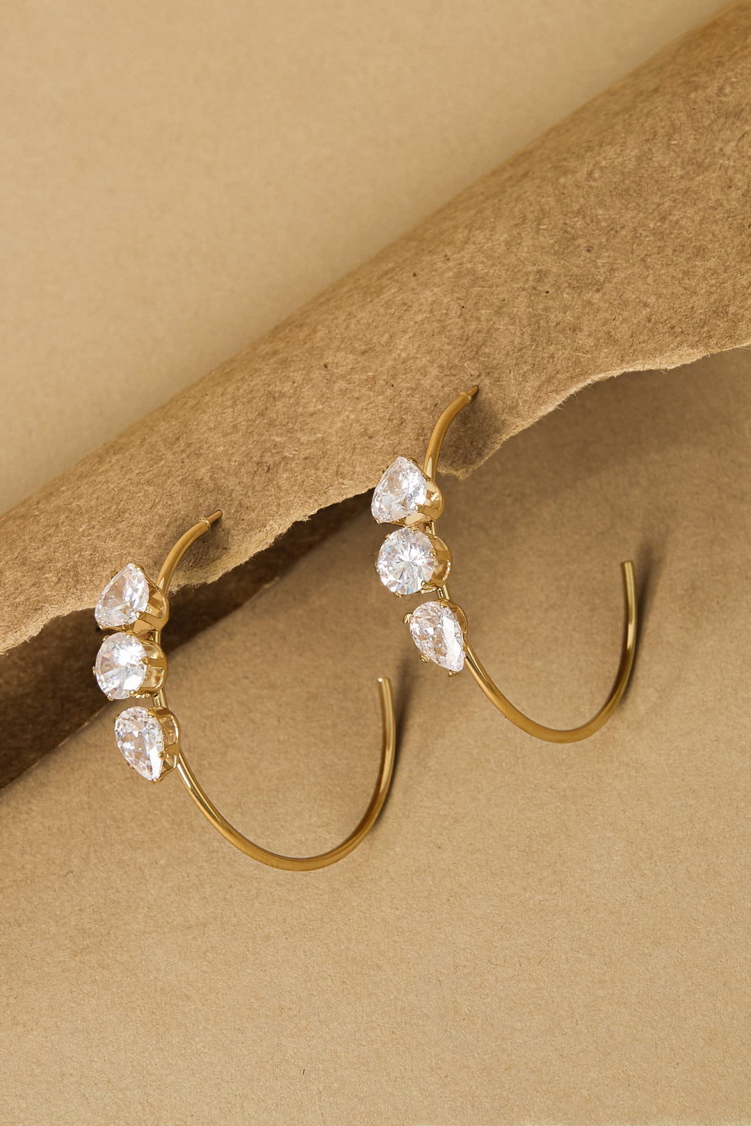 Stainless Steel Hoop Earrings Circle Simple Daily Simple Series Women's jewelry