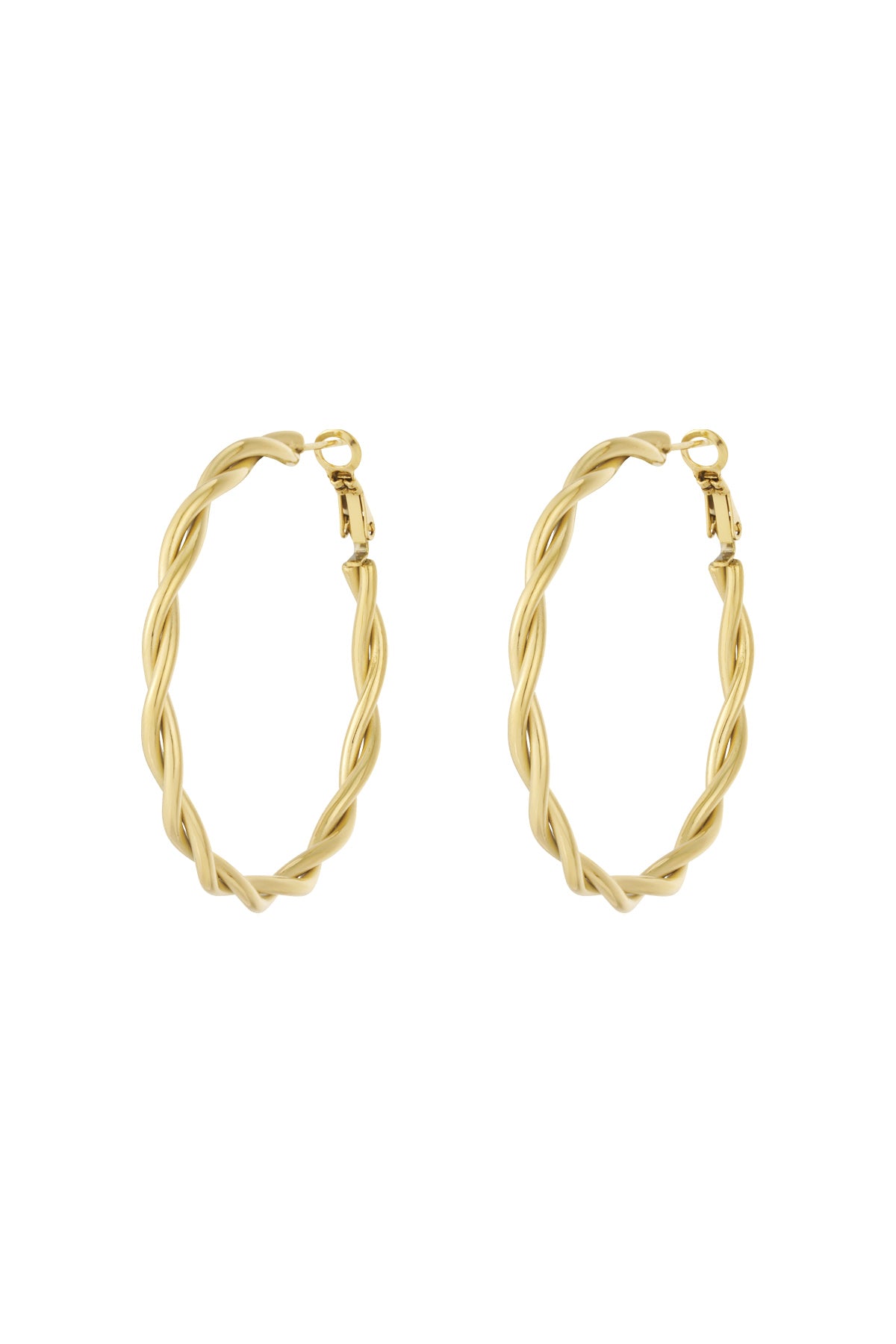Twisted Hoop Earrings